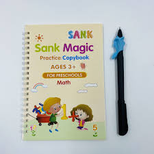 Sank Magic Practice Copybook (4 BOOKS,1 PEN,1 GRIP,10 REFILL)